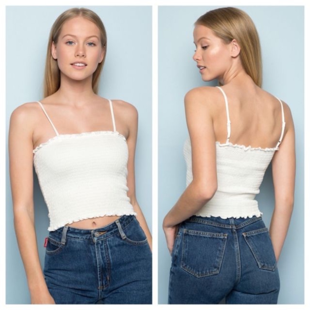 BRANDY MELVILLE ALLY TANK WHITE